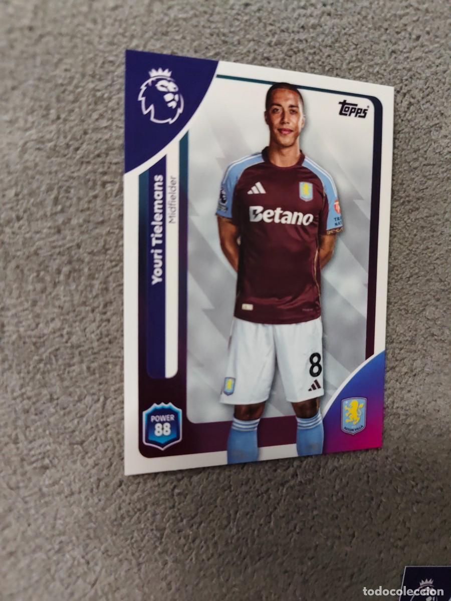 Cromos de f&uacute;tbol: 28 PREMIER LEAGUE 2025 26 YOURI TIELEMANS ASTON VILLA TOPPS 25 2026 TRADING CARDS AAL