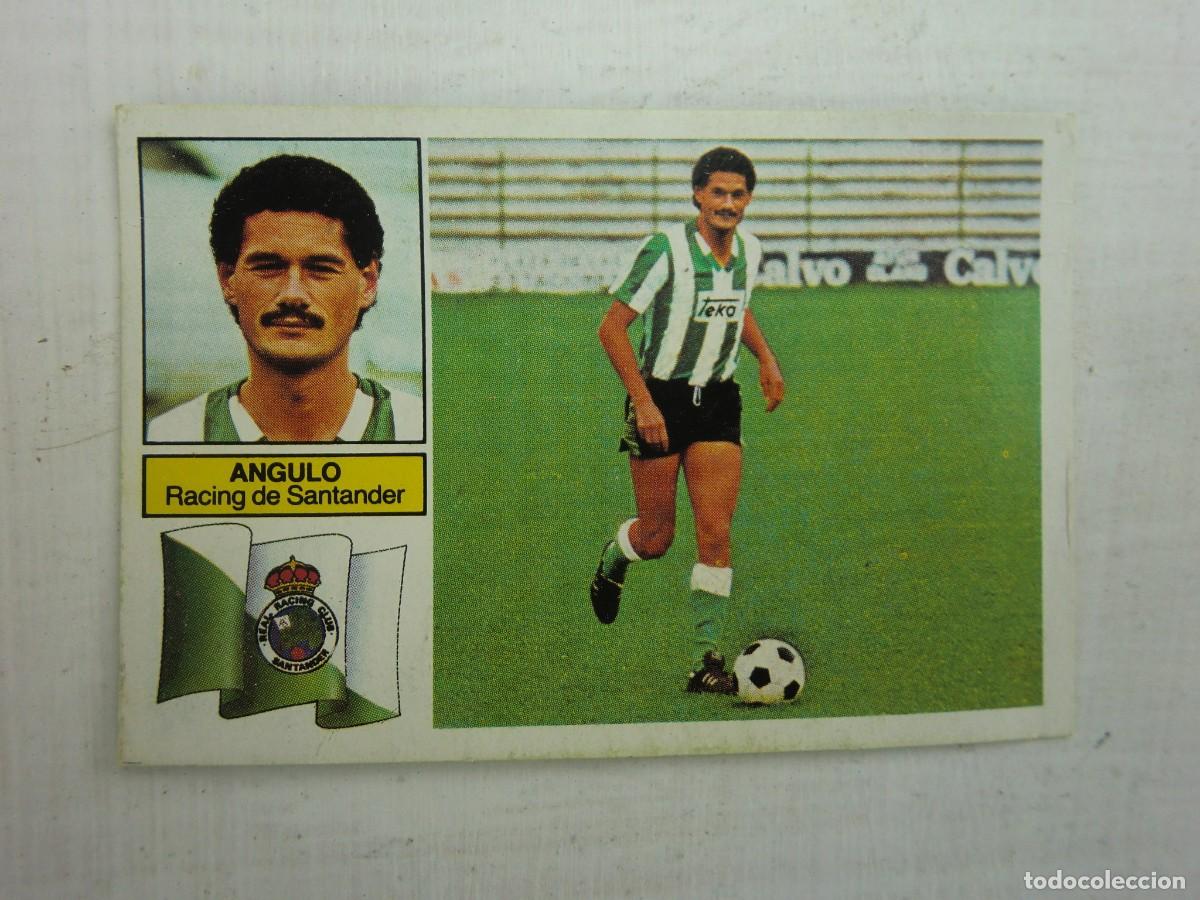 Cromos de f&uacute;tbol: Cromo de f&uacute;tbol LIGA ESTE 82-83 1982-1983: ANGULO (Racing de Santander), versi&oacute;n doble imagen