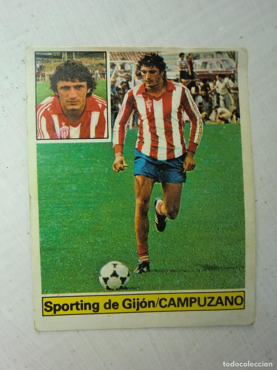Football Stickers: Cromo de f&uacute;tbol LIGA ESTE 81-82 1981-1982: CAMPUZANO (Sporting de Gij&oacute;n), &uacute;ltimos fichajes N&ordm; 16
