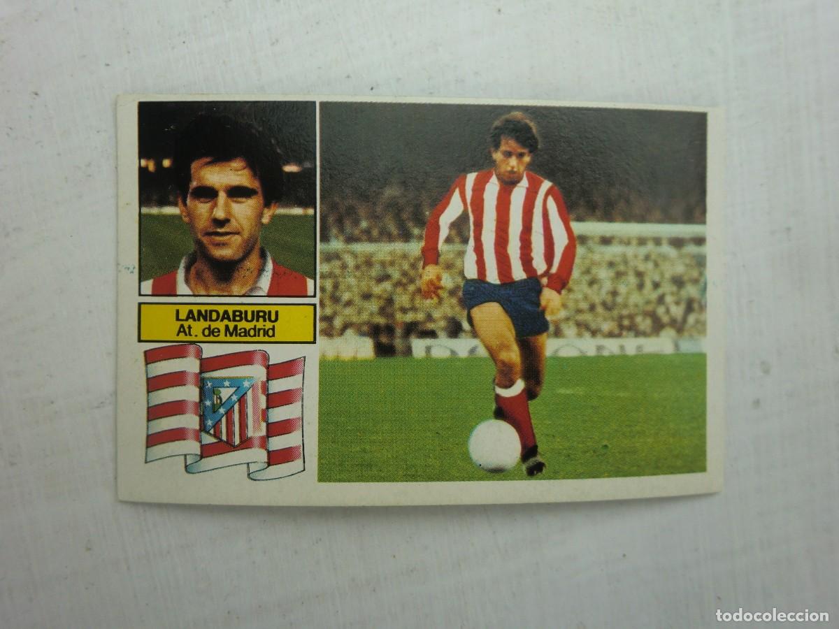 Cromos de f&uacute;tbol: Cromo de f&uacute;tbol LIGA ESTE 82-83 1982-1983: LAND&Aacute;BURU (Atl&eacute;tico de Madrid), &uacute;ltimos fichajes N&ordm; 3