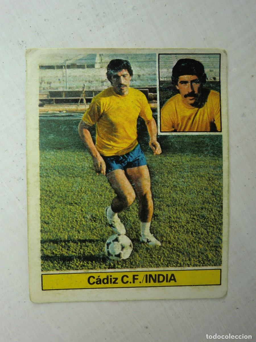 Fu&szlig;ball-Sticker: Cromo de f&uacute;tbol LIGA ESTE 81-82 1981-1982: INDIA (C&aacute;diz), &uacute;ltimos fichajes N&ordm; 15