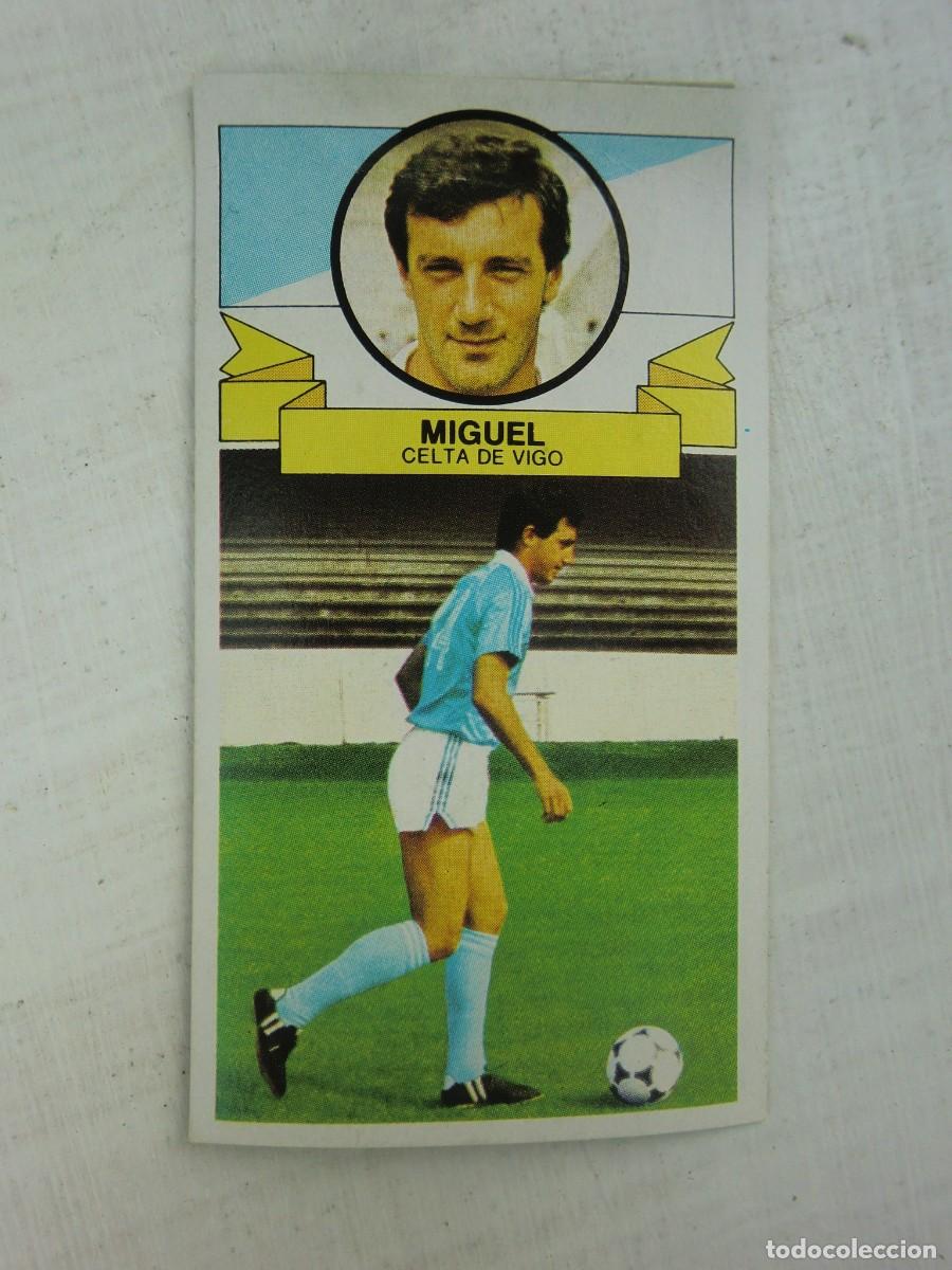 Cromos de f&uacute;tbol: Cromo de f&uacute;tbol LIGA ESTE 85-86 1985-1986: MIGUEL (Celta de Vigo), baja