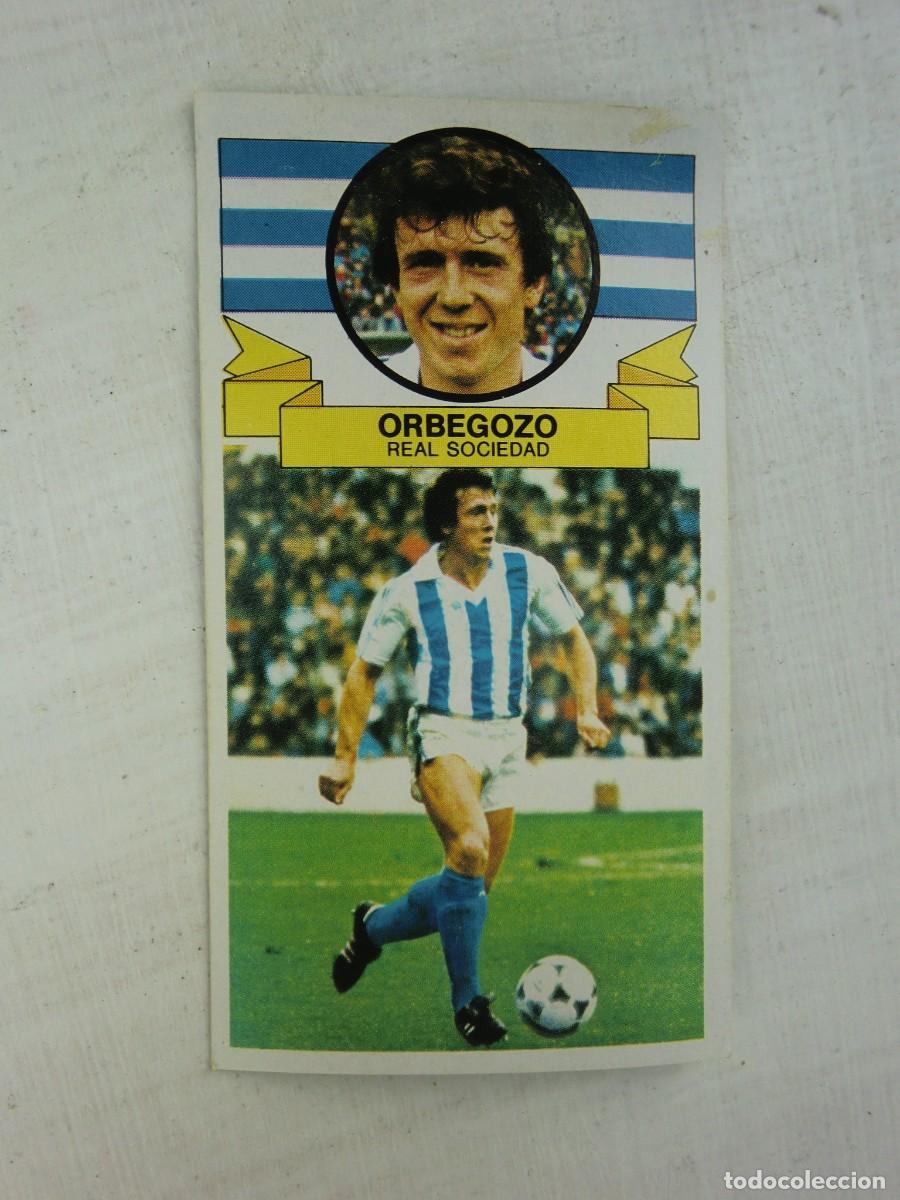 Football Stickers: Cromo de f&uacute;tbol LIGA ESTE 85-86 1985-1986: ORBEGOZO (Real Sociedad), baja