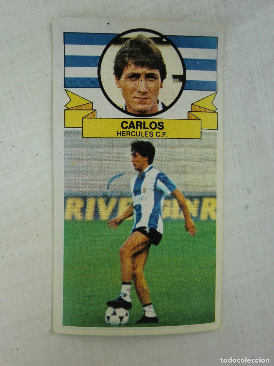 Fu&szlig;ball-Sticker: Cromo de f&uacute;tbol LIGA ESTE 85-86 1985-1986: CARLOS (H&eacute;rcules), &uacute;ltimos fichajes N&ordm; 15, versi&oacute;n doble