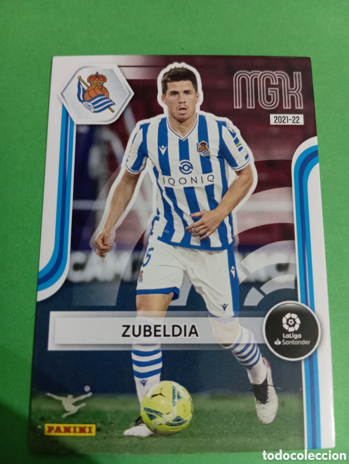 Cromos de f&uacute;tbol: Zubeldia Real Sociedad n&deg;295 / PANINI MEGACRACKS 2021/2022