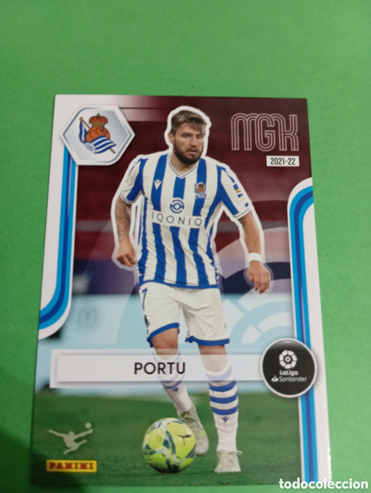 Figurine di Calcio: Portu Real Sociedad n&deg;303 / PANINI MEGACRACKS 2021/2022