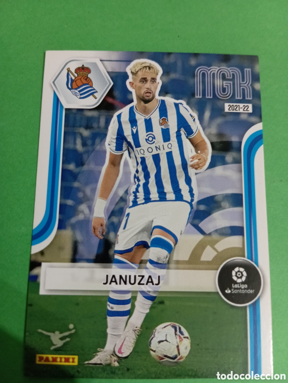 Cromos de f&uacute;tbol: Januzaj Real Sociedad n&deg;305 / PANINI MEGACRACKS 2021/2022