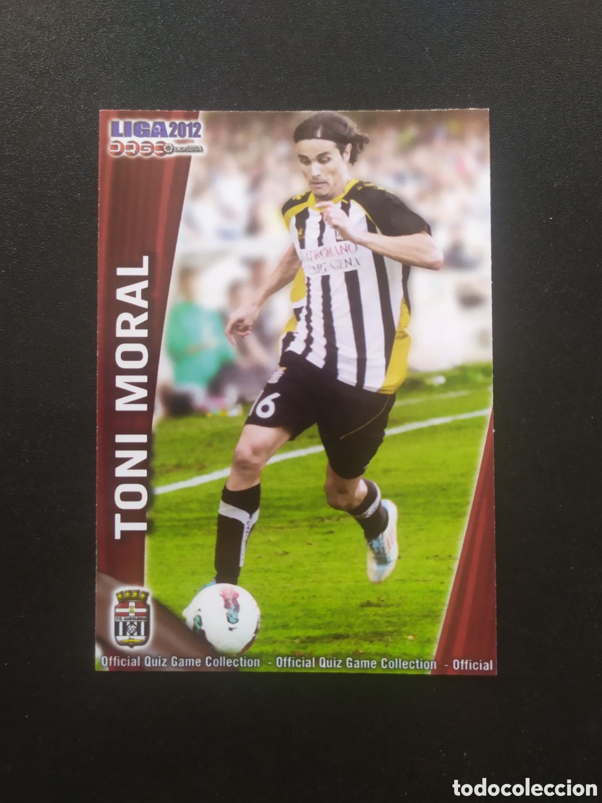 Cromos de f&uacute;tbol: Mundicromo fichas Liga 2011 2012 11 12 Toni Moral n&deg; 980 Cartagena