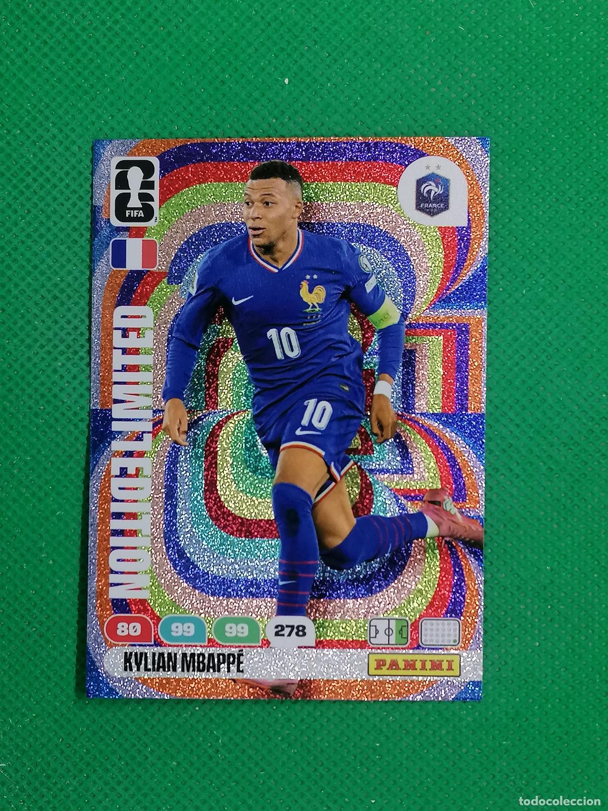 Cromos de f&uacute;tbol: KYLIAN MBAPPE FRANCIA LIMITED EDITION ⚽ PANINI ADRENALYN FIFA WORLD CUP 26 2026 ⚽