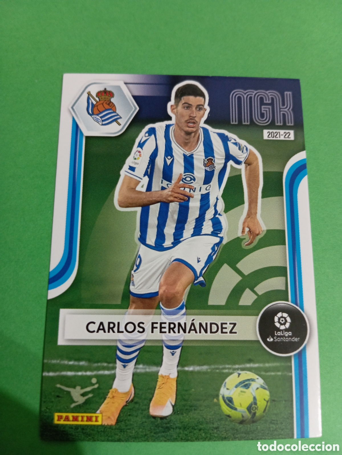 Cromos de f&uacute;tbol: Carlos Fern&aacute;ndez Real Sociedad n&deg;306 / PANINI MEGACRACKS 2021/2022