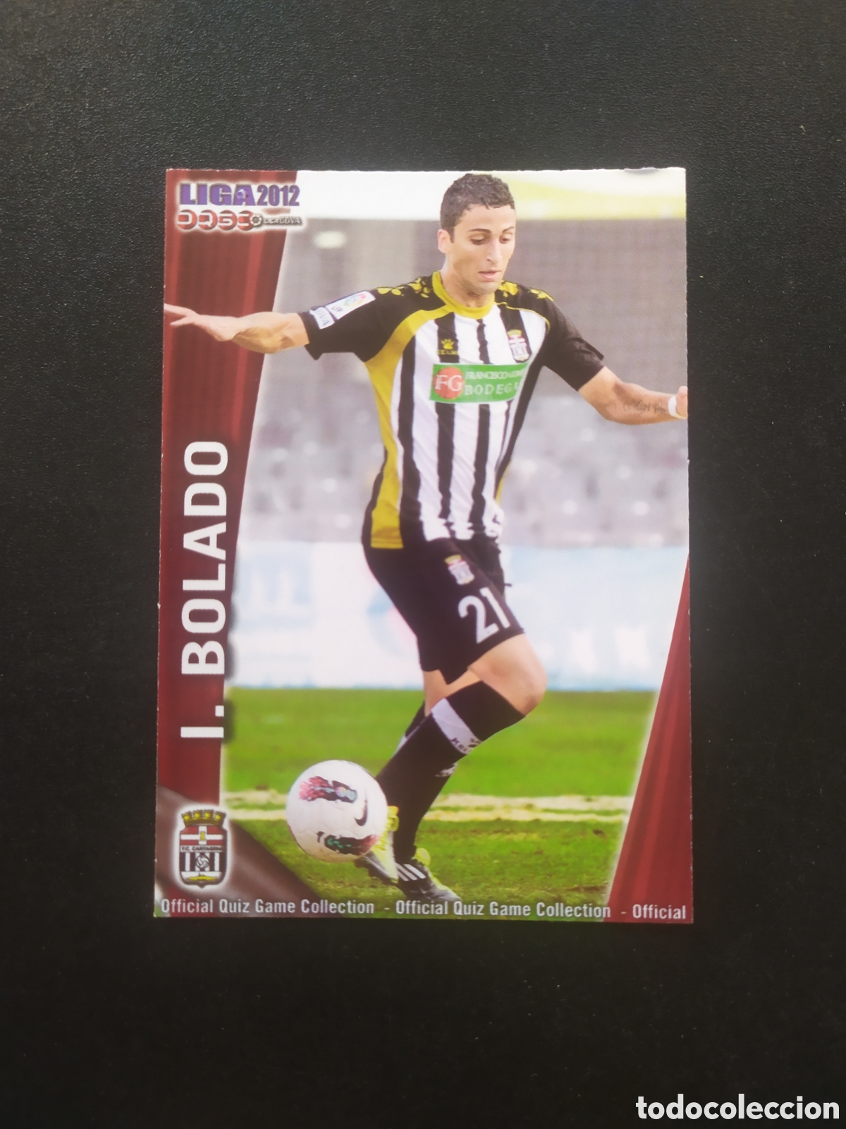 Cromos de f&uacute;tbol: Mundicromo fichas Liga 2011 2012 11 12 Iv&aacute;n Bolado n&deg; 981 Cartagena