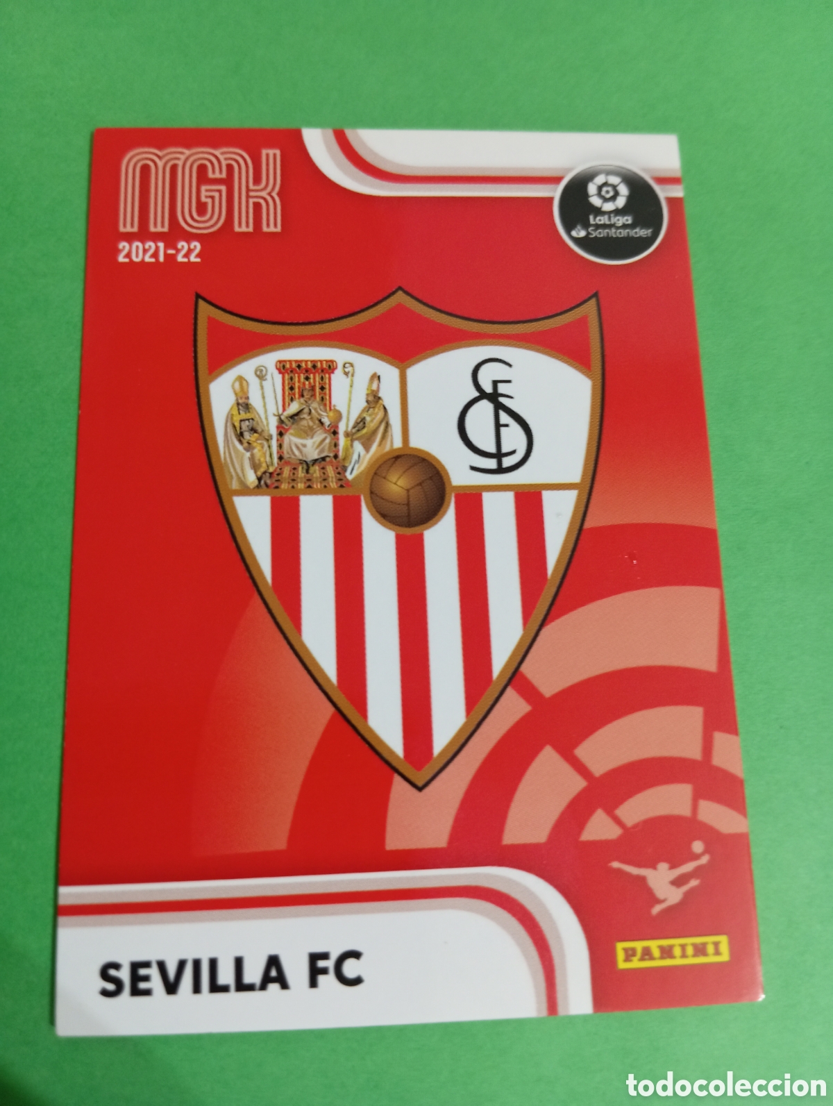 Cromos de f&uacute;tbol: Escudo del Sevilla n&deg;307 / PANINI MEGACRACKS 2021/2022
