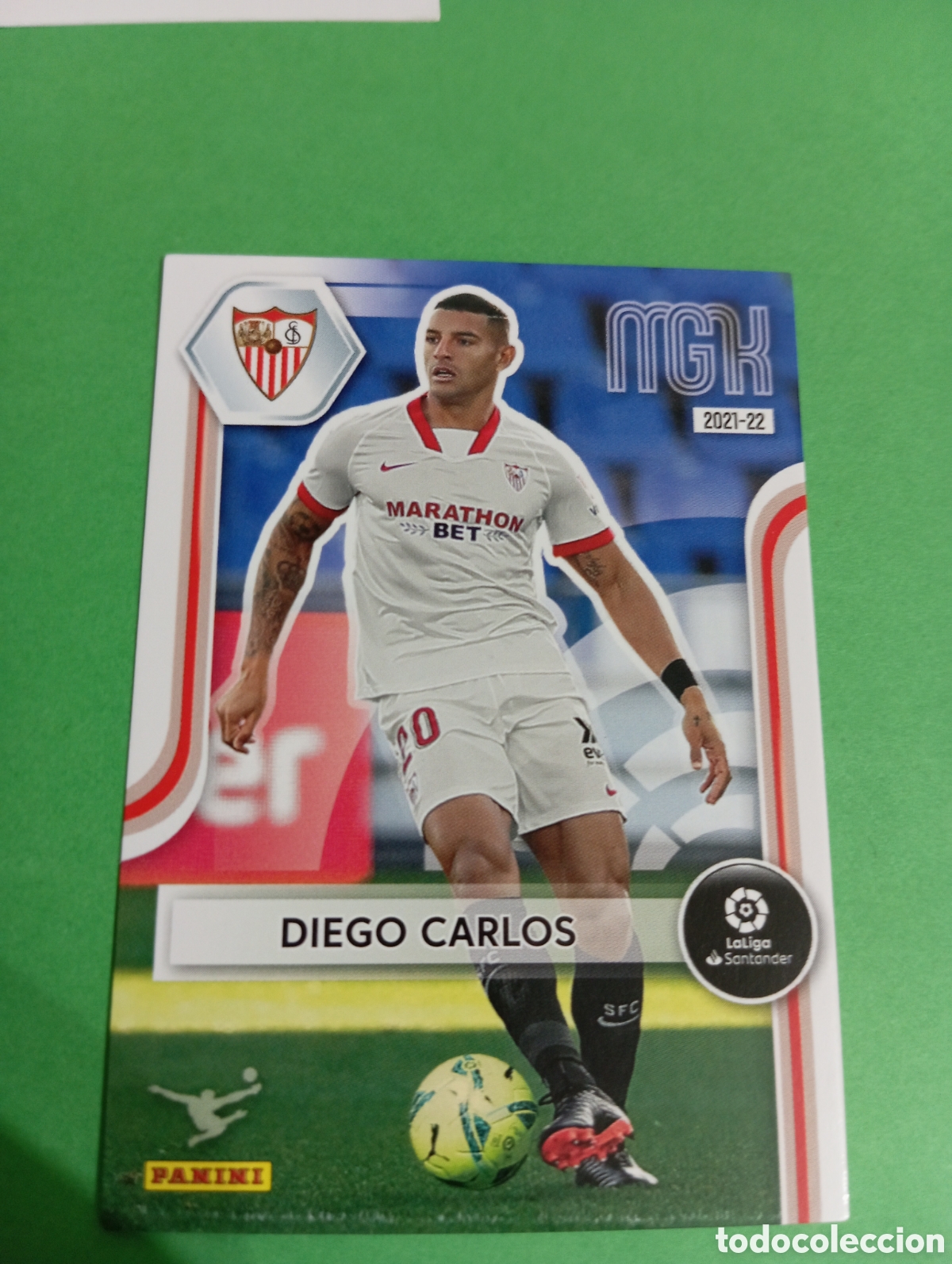 Cromos de f&uacute;tbol: Diego Carlos Sevilla n&deg;312 / PANINI MEGACRACKS 2021/2022