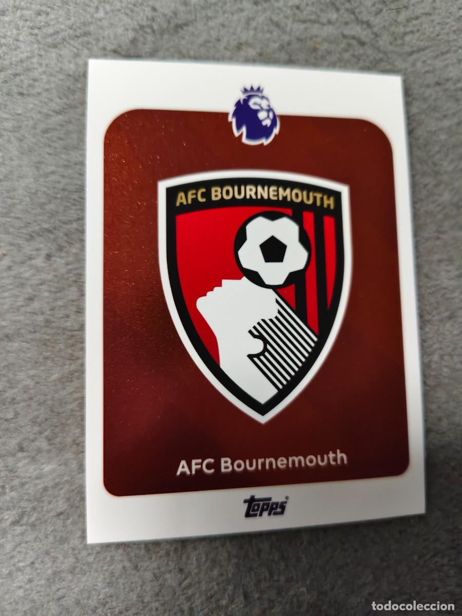 Cromos de f&uacute;tbol: 37 PREMIER LEAGUE 2025 26 BADGE ESCUDO BOURNEMOUTH TOPPS 25 2026 TRADING CARDS AAL