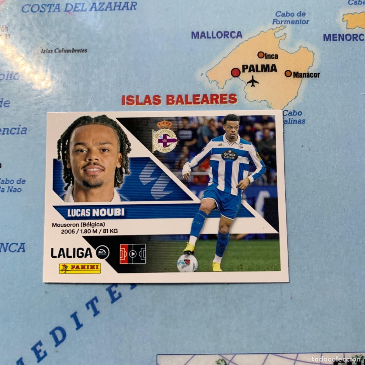 Cromos de f&uacute;tbol: Noubi n&uacute;mero 7 del deportivo de La Coru&ntilde;a cromo de la liga este 26-27 2026-2027