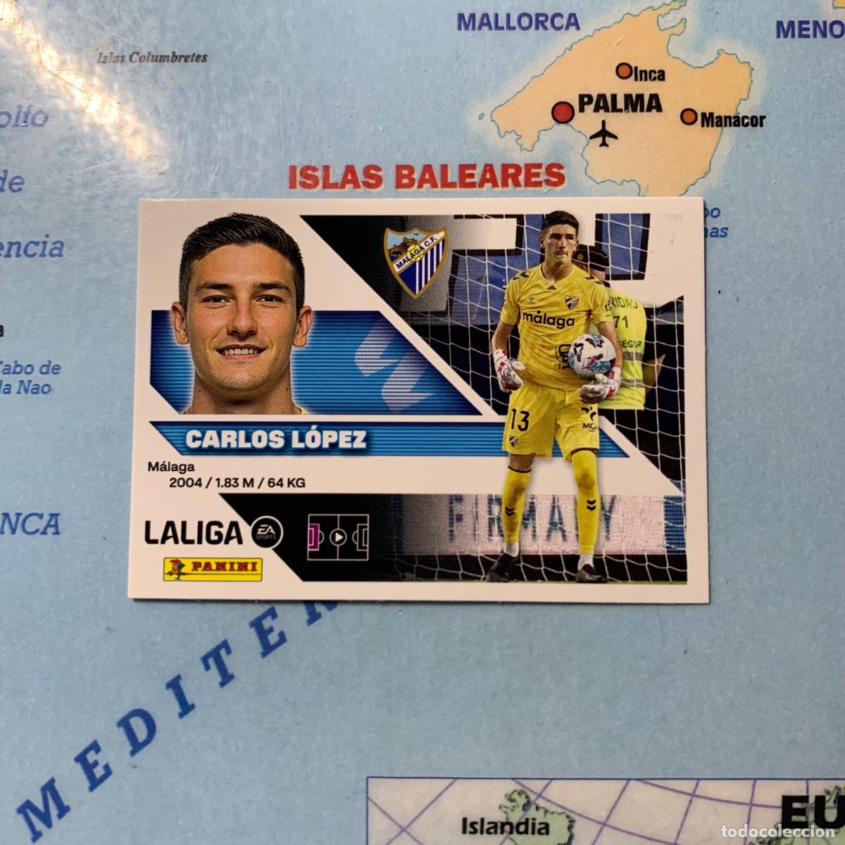 Cromos de f&uacute;tbol: Carlos Lopez n&uacute;mero 4 del Malaga cromo liga este 26-27 2026-2027