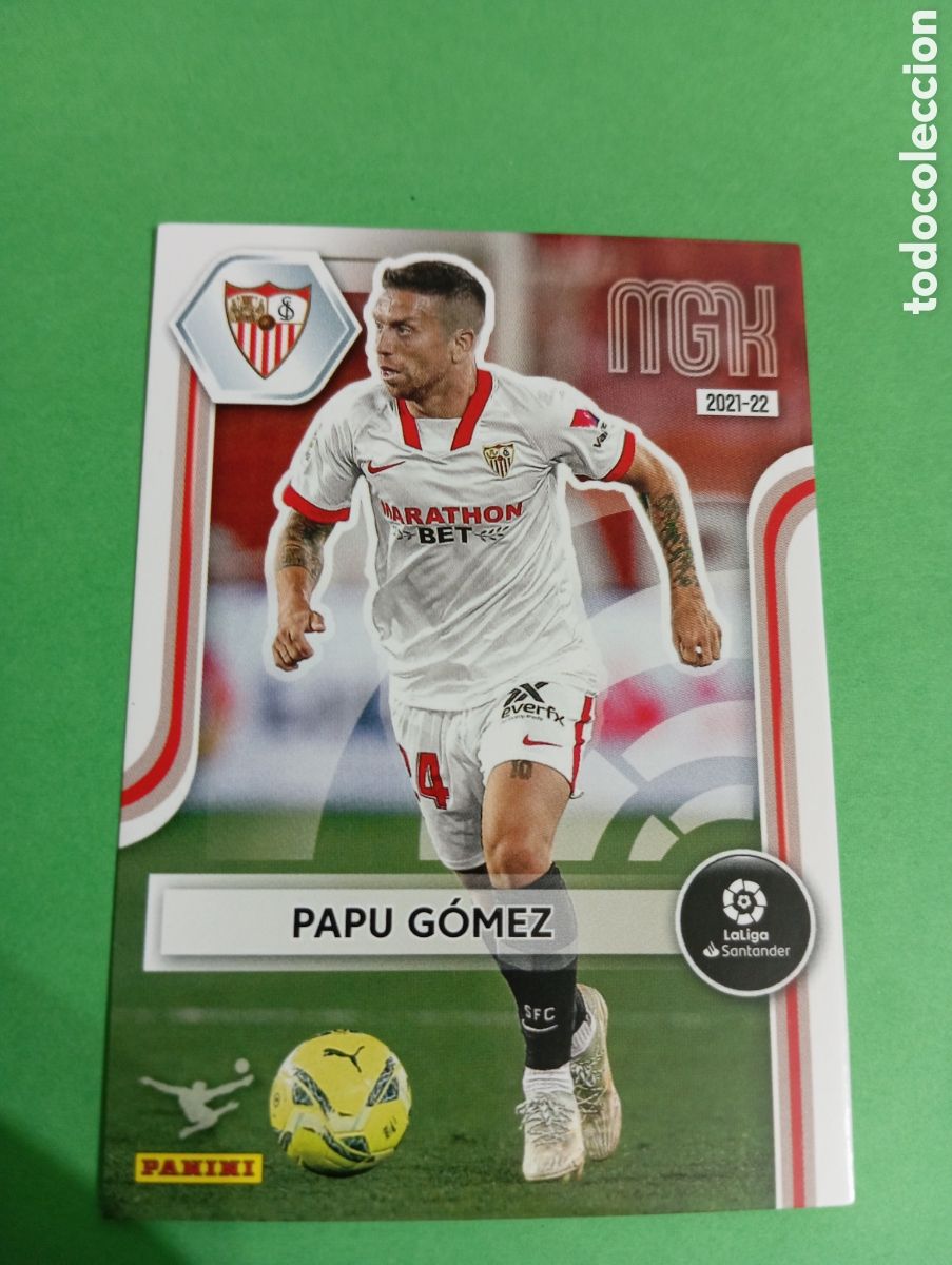 Cromos de f&uacute;tbol: Papu G&oacute;mez Sevilla n&deg;320 / PANINI MEGACRACKS 2021/2022