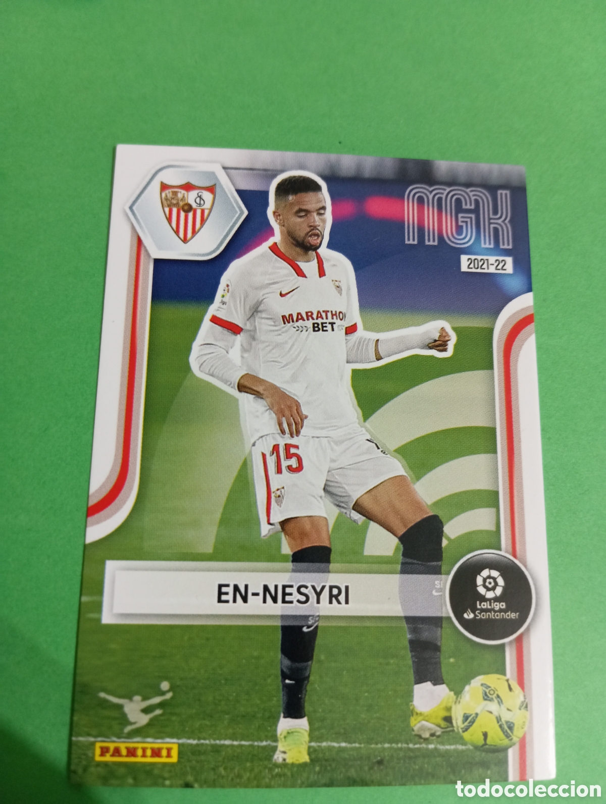 Cromos de f&uacute;tbol: En-Nesyri Sevilla n&deg;323 / PANINI MEGACRACKS 2021/2022