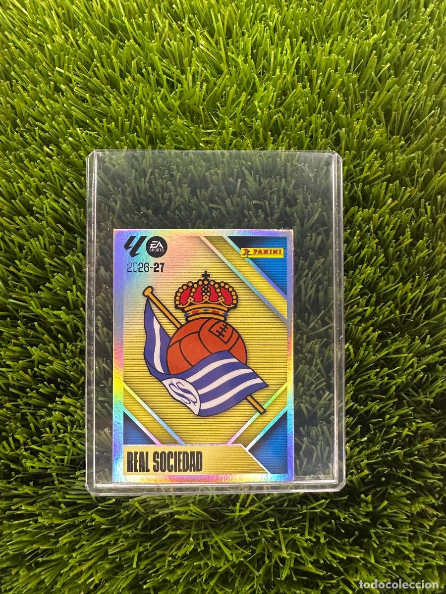 Football Stickers: N&ordm; 1 Escudo Real Sociedad Liga Este 26 27