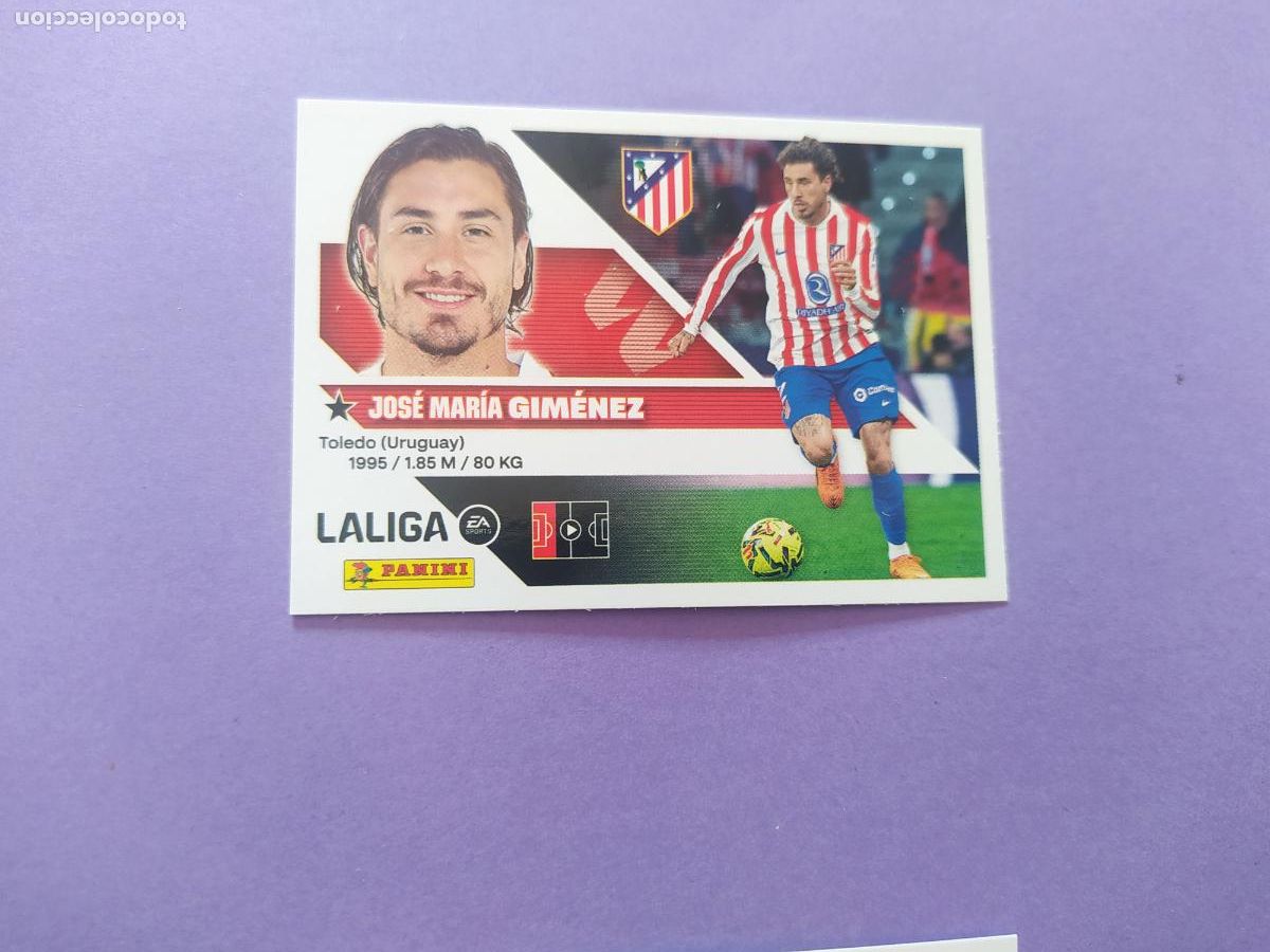 Cromos de f&uacute;tbol: LIGA ESTE 2026 2027 26 27 NUEVO - ATLETICO DE MADRID N&ordm; 8B GIMENEZ