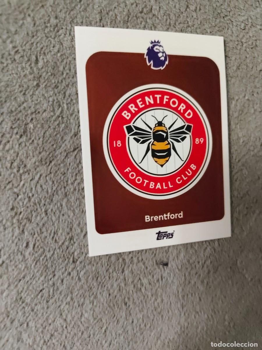 Cromos de f&uacute;tbol: 55 PREMIER LEAGUE 2025 26 BADGE ESCUDO BRENTFORD TOPPS 25 2026 TRADING CARDS AAL