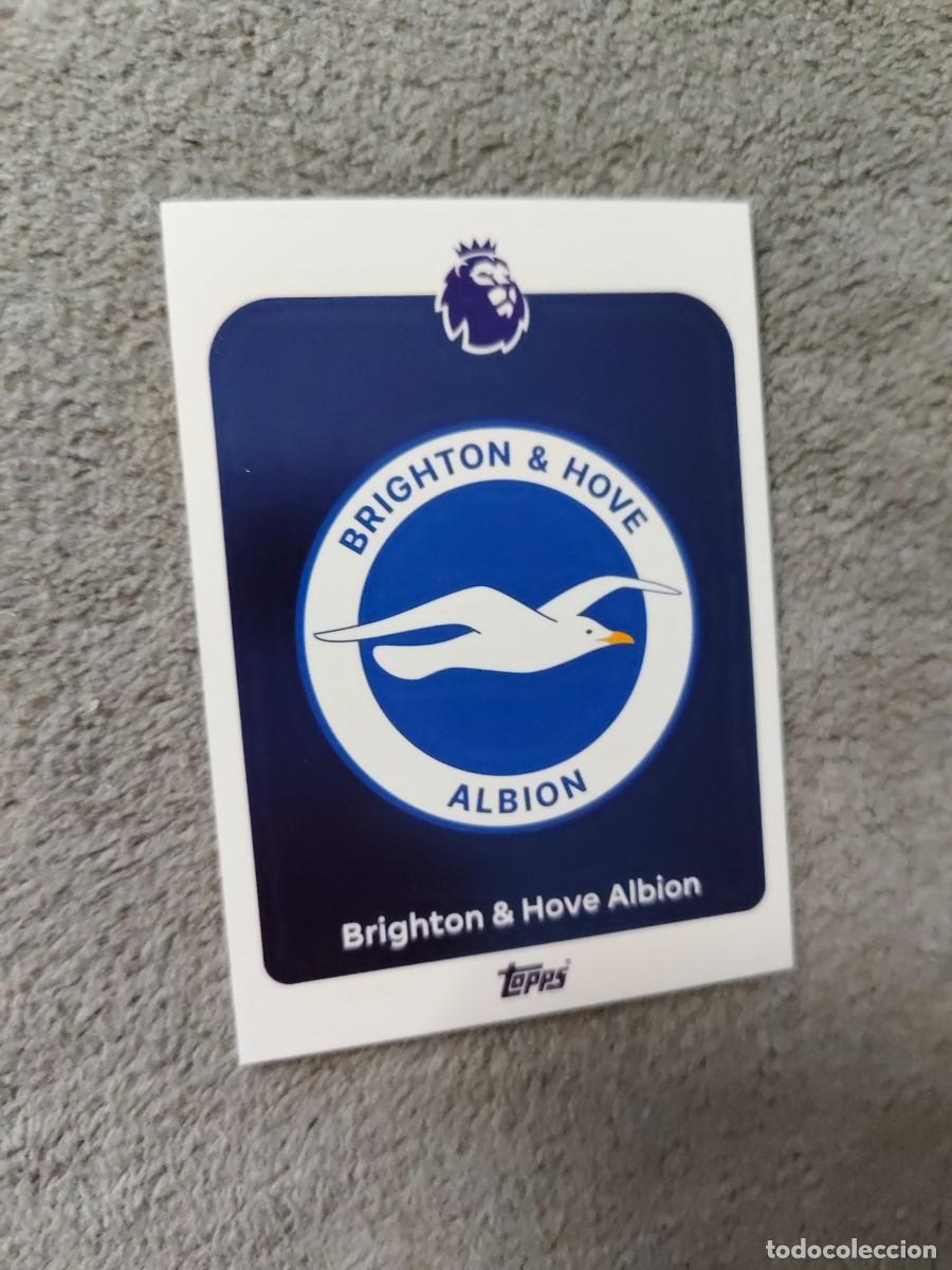 Cromos de f&uacute;tbol: 73 PREMIER LEAGUE 2025 26 BADGE ESCUDO BRIGHTON TOPPS 25 2026 TRADING CARDS AAL