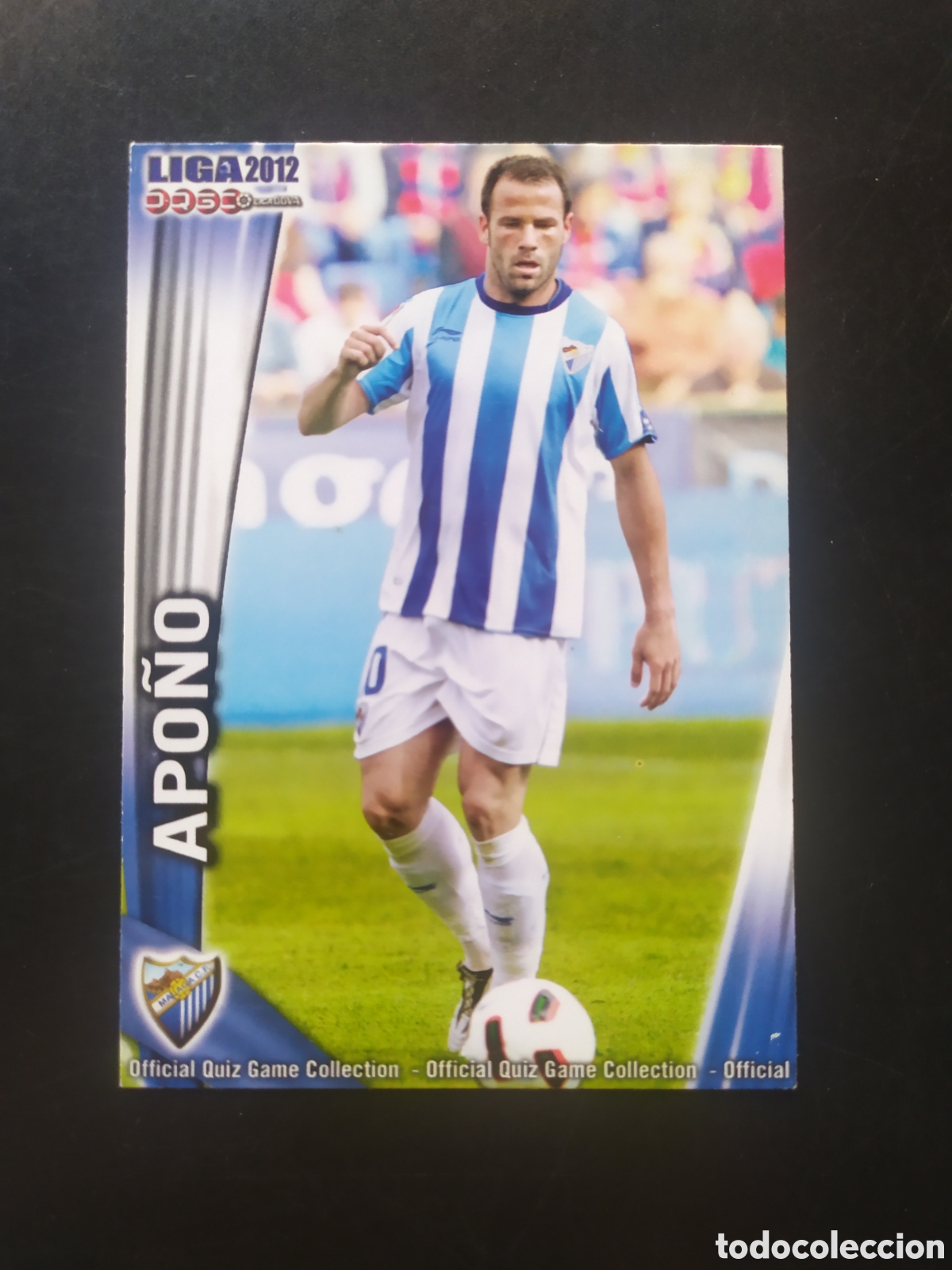 Figurine di Calcio: Mundicromo fichas Liga 2011 2012 11 12 Apo&ntilde;o n&deg; 281 Malaga