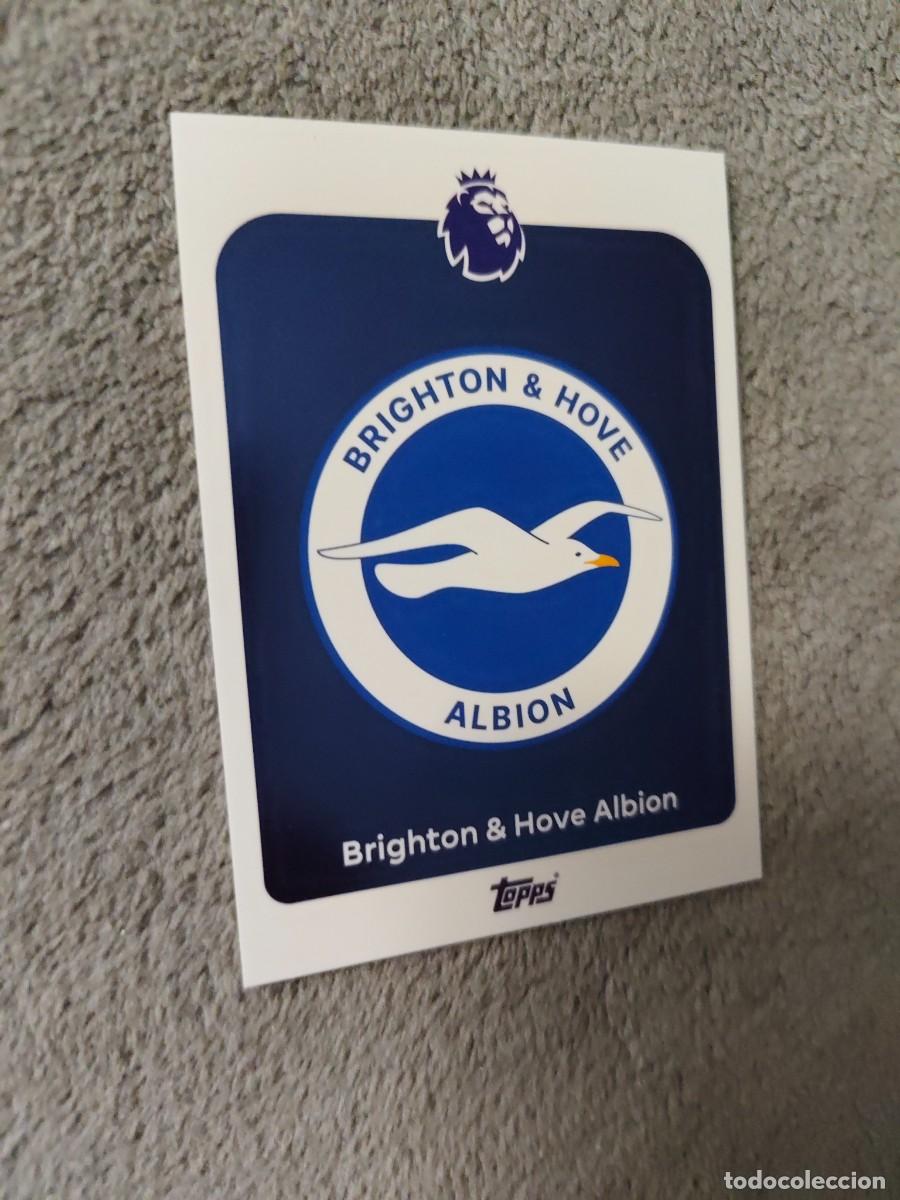 Cromos de f&uacute;tbol: 73 PREMIER LEAGUE 2025 26 BADGE ESCUDO BRIGHTON TOPPS 25 2026 TRADING CARDS AAL