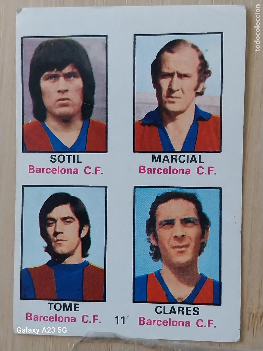 Cromos de f&uacute;tbol: SOTIL MARCIAL TOME CLARES ED FHER LIGA 1974 74 75 CROMO 11 SIN PEGAR NUNCA ORIGINAL
