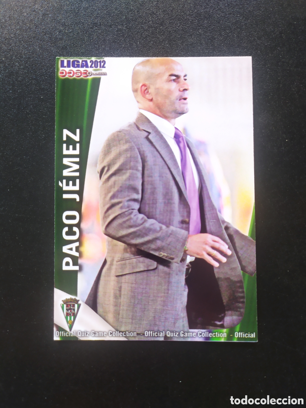 Cromos de f&uacute;tbol: Mundicromo fichas Liga 2011 2012 11 12 Paco Jemez n&deg; 1029 C&oacute;rdoba