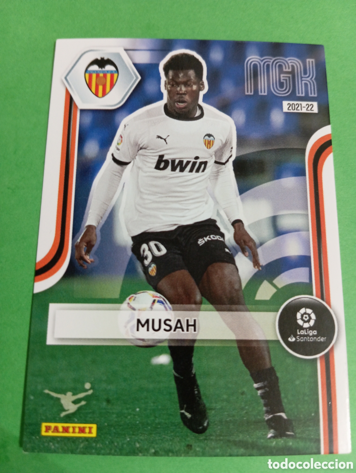 Cromos de f&uacute;tbol: Musah Valencia n&deg;339 / PANINI MEGACRACKS 2021/2022