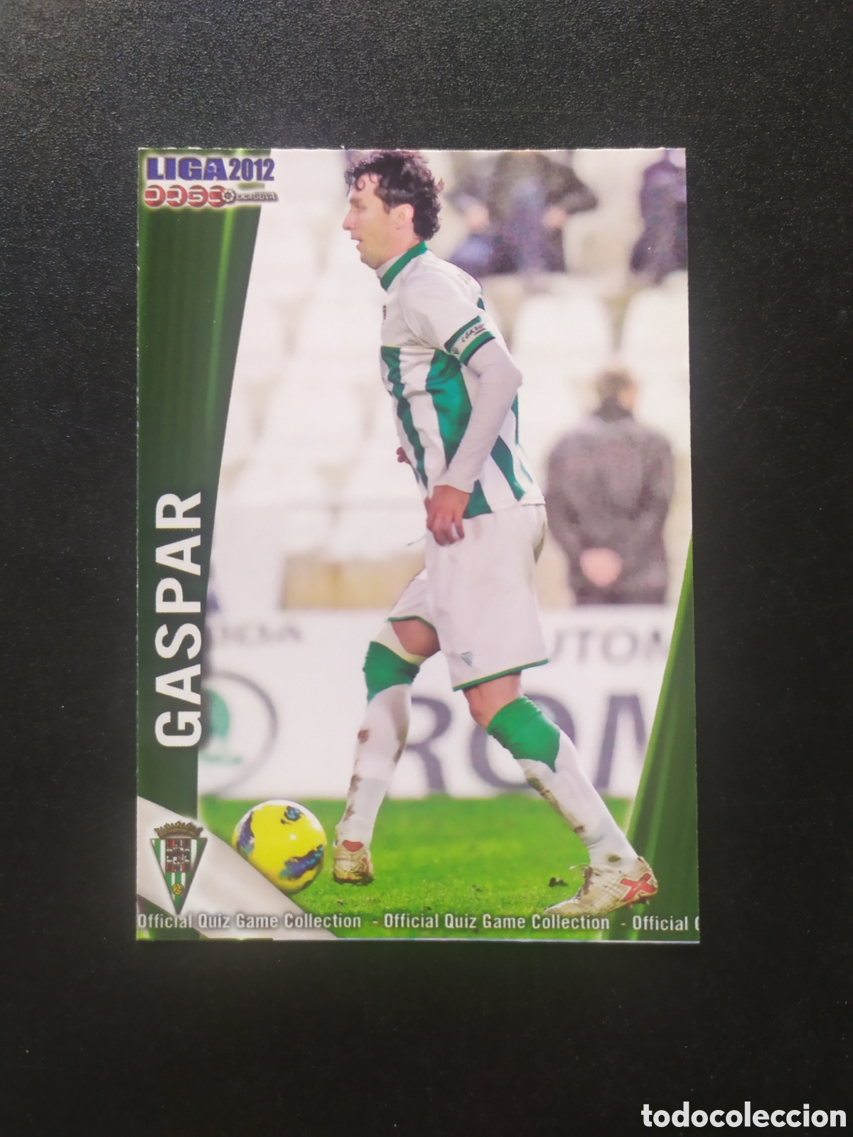 Cromos de f&uacute;tbol: Mundicromo fichas Liga 2011 2012 11 12 Gaspar n&deg; 1032 C&oacute;rdoba