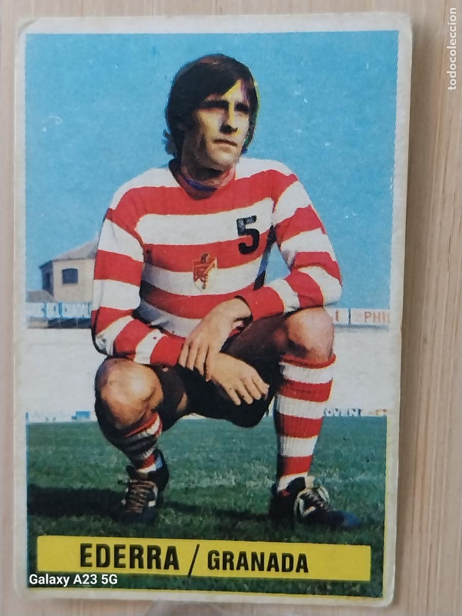 Cromos de f&uacute;tbol: EDERRA GRANADA COLOCA ED ESTE LIGA 1974 74 75 CROMO ORIGINAL VER FOTOS