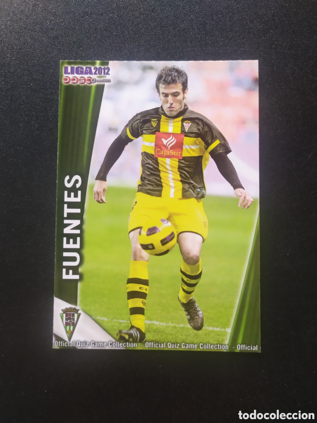 Cromos de f&uacute;tbol: Mundicromo fichas Liga 2011 2012 11 12 Fuentes n&deg; 1034 C&oacute;rdoba