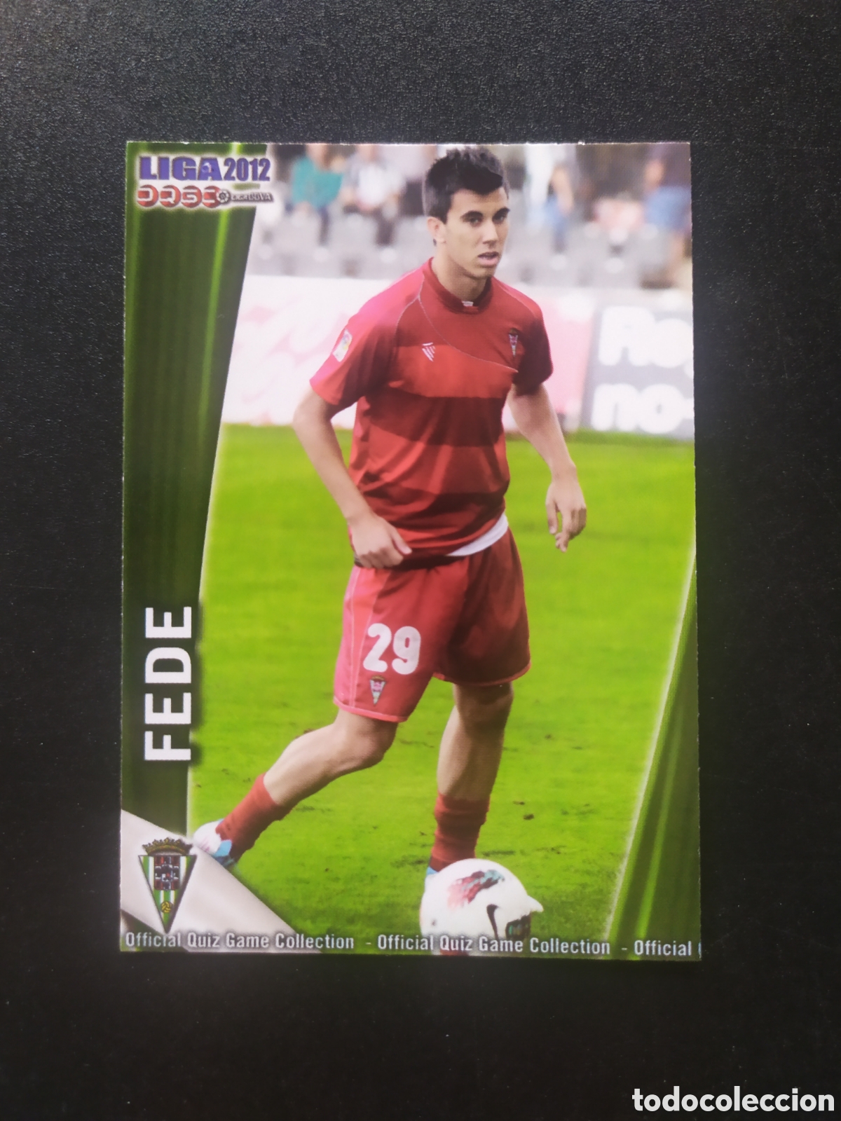 Cromos de f&uacute;tbol: Mundicromo fichas Liga 2011 2012 11 12 Fede n&deg; 1036 C&oacute;rdoba