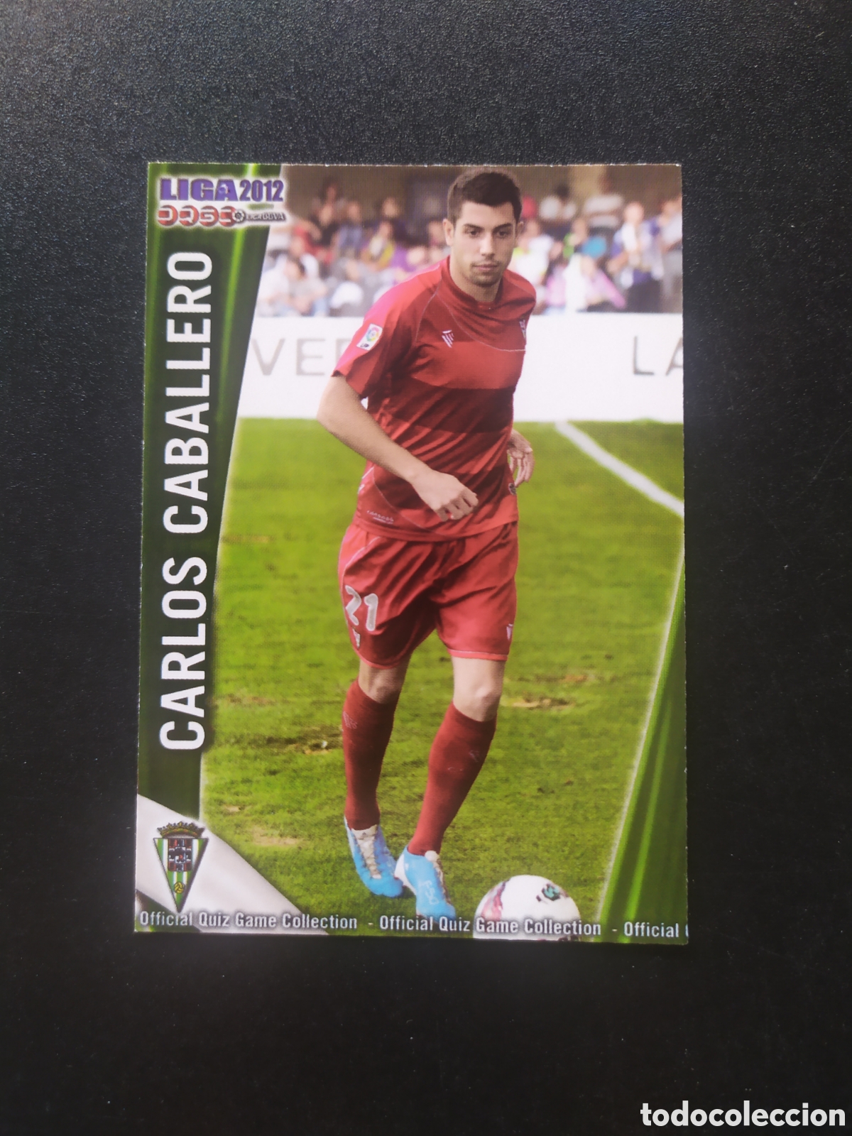 Cromos de f&uacute;tbol: Mundicromo fichas Liga 2011 2012 11 12 Carlos Caballero n&deg; 1038 C&oacute;rdoba