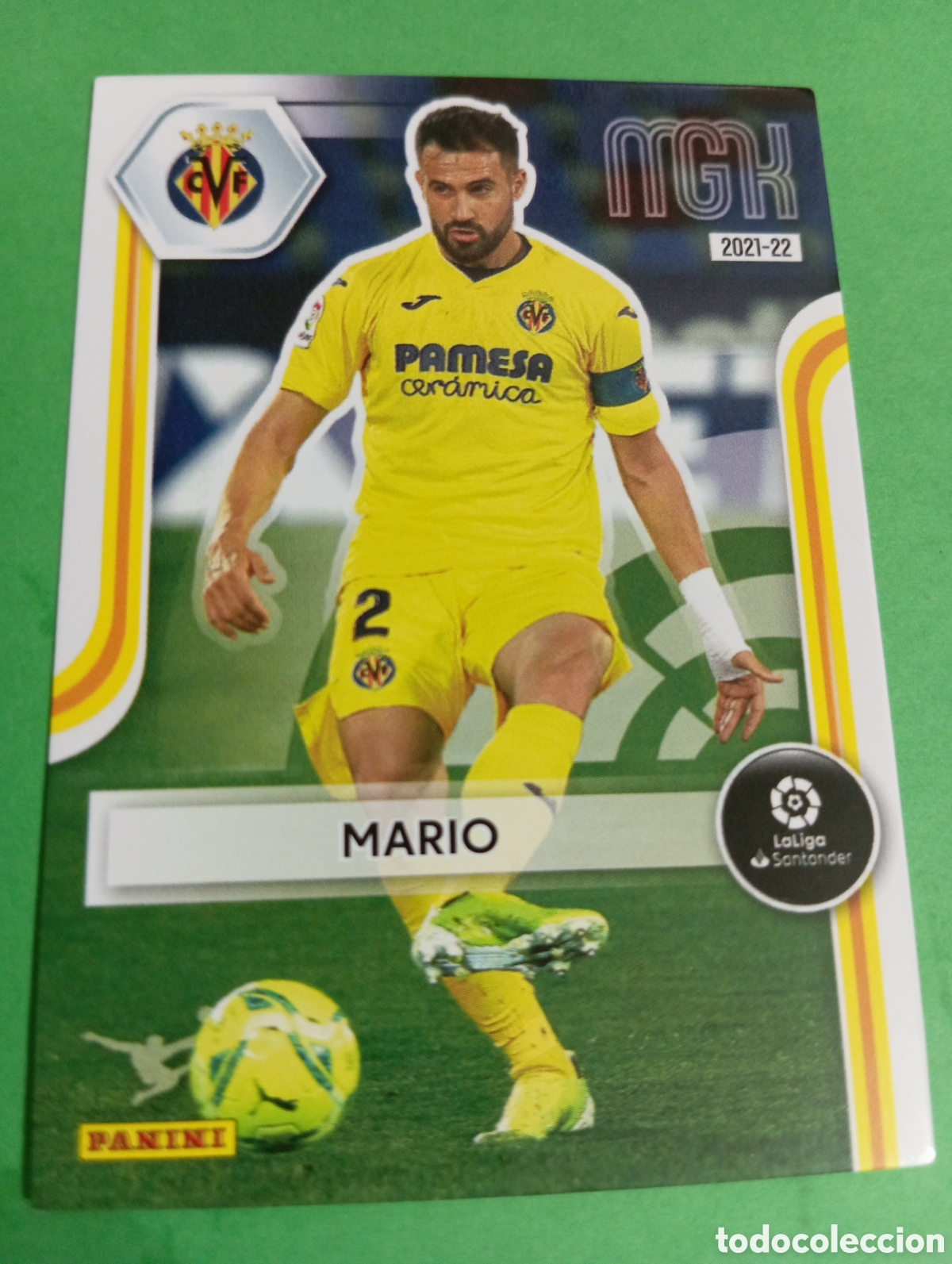 Cromos de f&uacute;tbol: Mario Villarreal n&deg;346 / PANINI MEGACRACKS 2021/2022