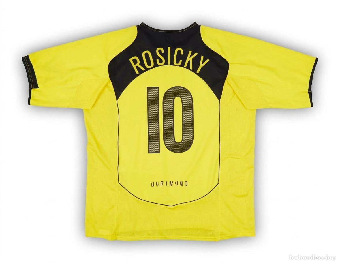 Cromos de f&uacute;tbol: Camiseta Borussia Dortmund 2002-2003 Rosicky 10 Nike Alemania Futbol Original