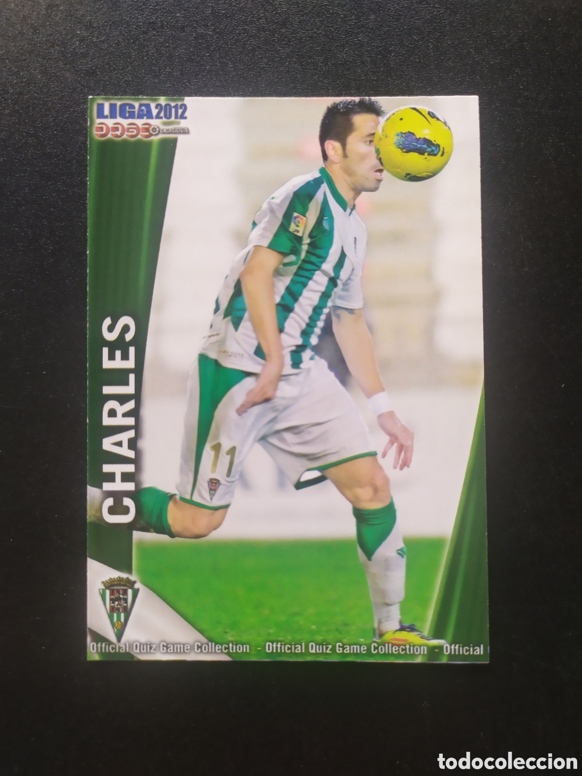 Cromos de f&uacute;tbol: Mundicromo fichas Liga 2011 2012 11 12 Charles n&deg; 1044 C&oacute;rdoba