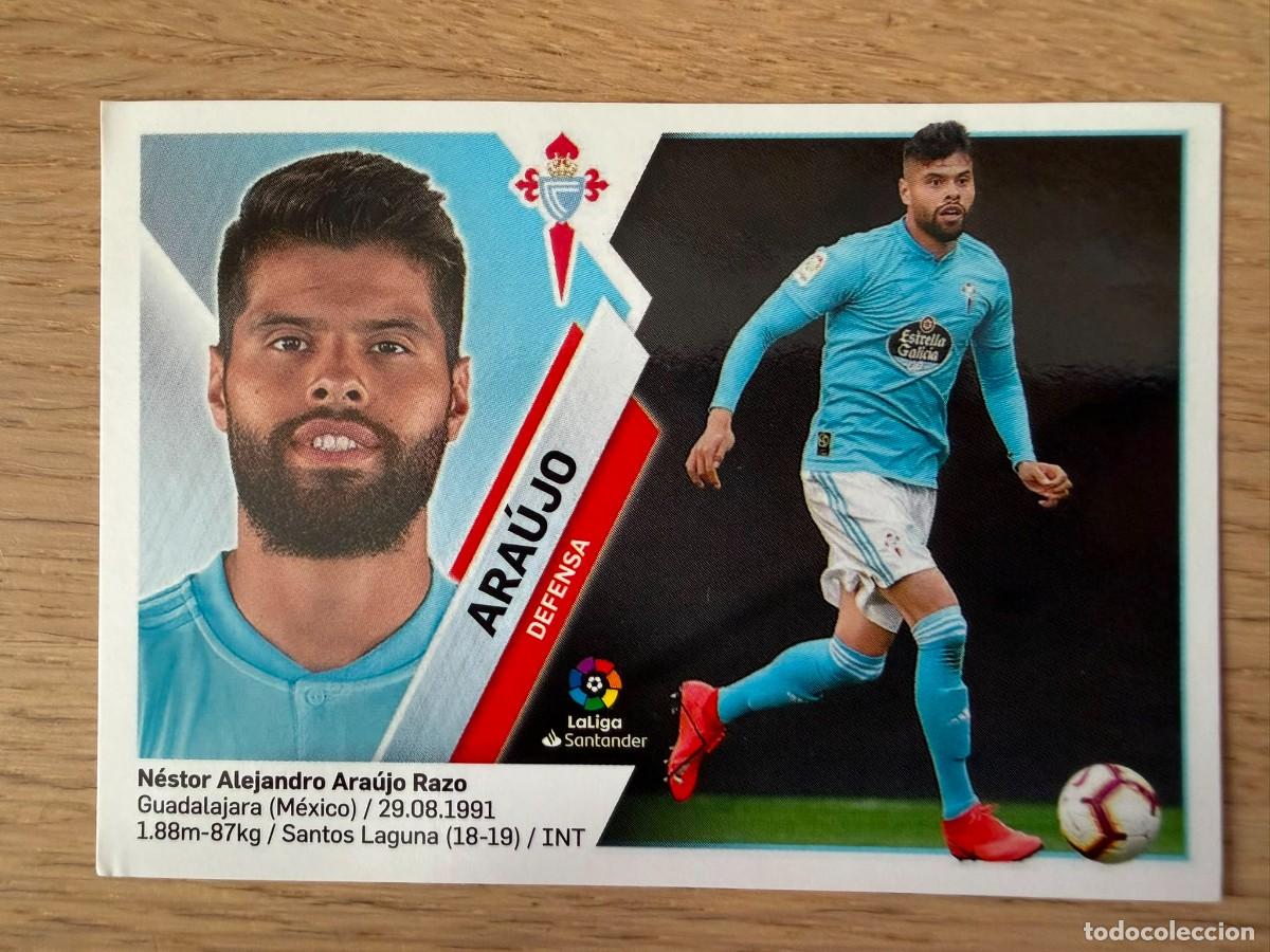 Cromos de f&uacute;tbol: 4 ARAUJO CELTA VIGO 19 20 2019 2020 LIGA SANTANDER COLECCIONES ESTE SIN PEGAR STICKER