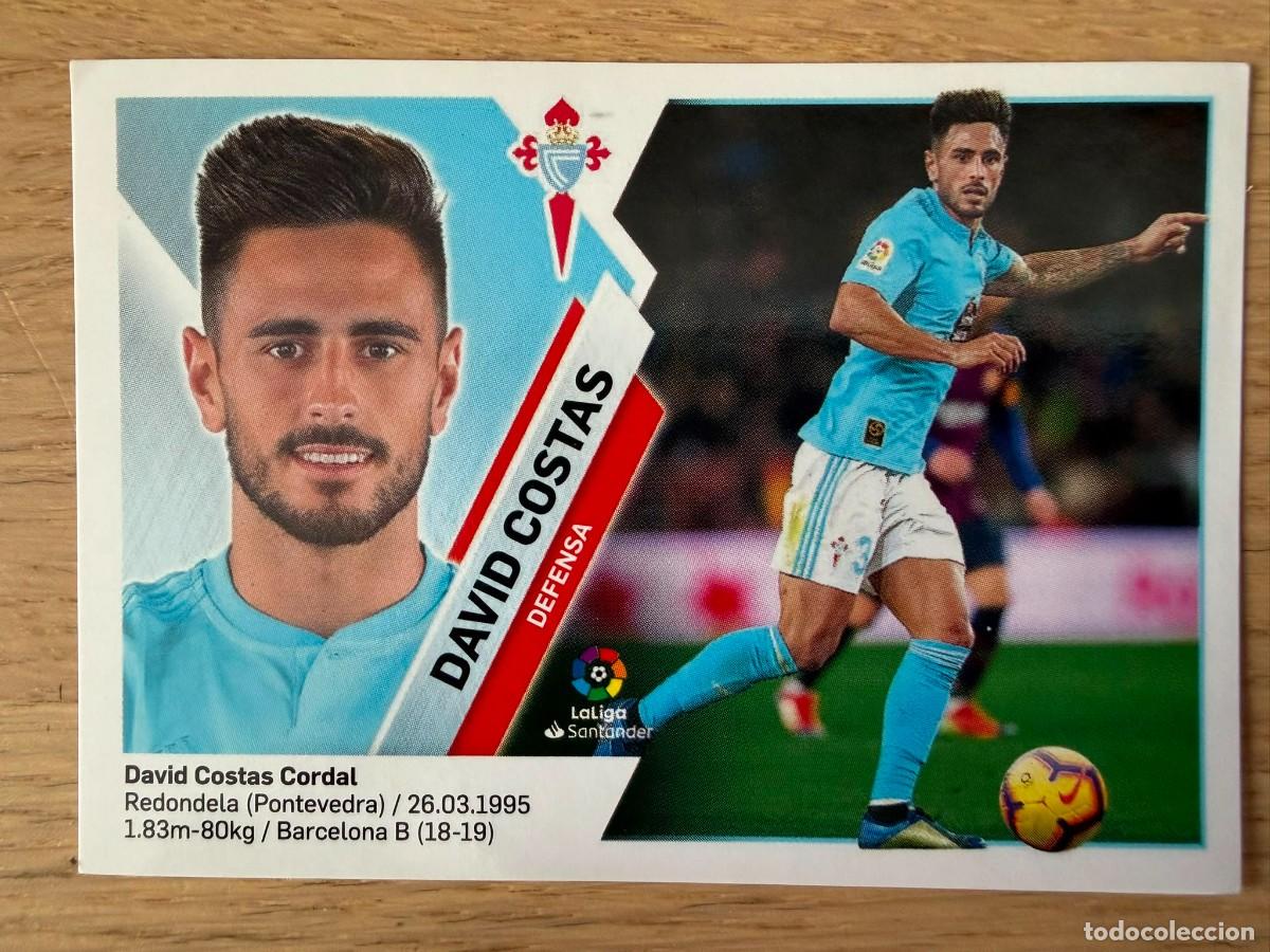 Cromos de f&uacute;tbol: 5 DAVID COSTAS CELTA VIGO 19 20 2019 2020 LIGA SANTANDER COLECCIONES ESTE SIN PEGAR STICKER