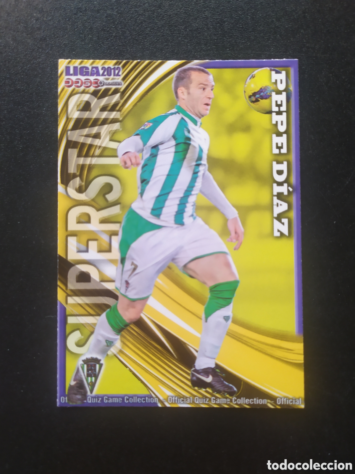 Cromos de f&uacute;tbol: Mundicromo fichas Liga 2011 2012 11 12 Pepe D&iacute;az superstar mate n&deg; 1046 C&oacute;rdoba