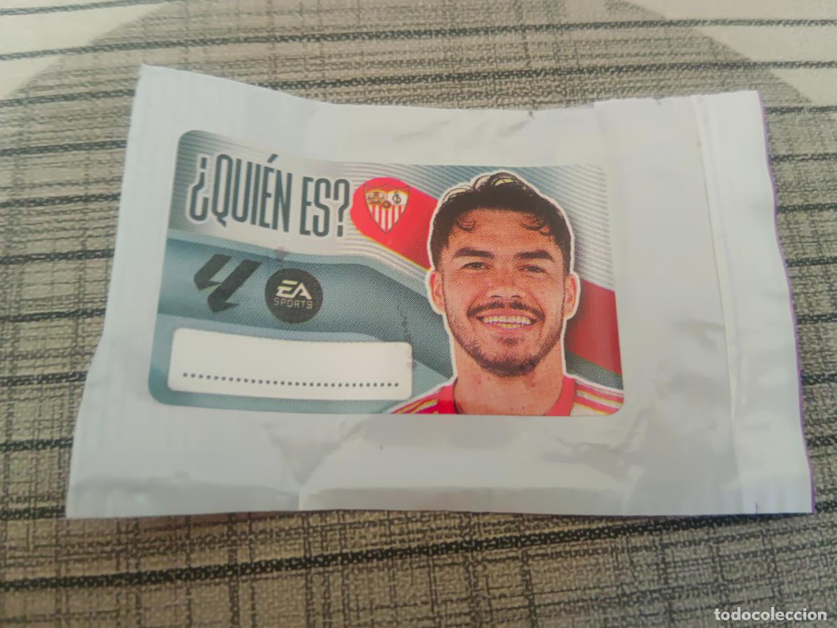 Cromos de f&uacute;tbol: TEMPORADA 2026 2027 26 27 CHICLE QUIEN ES SEVILLA ESTE