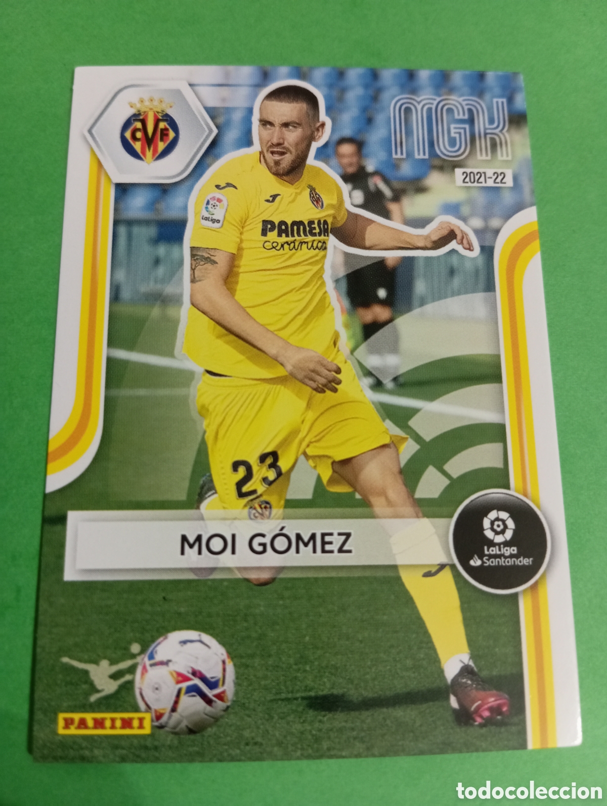 Cromos de f&uacute;tbol: Moi G&oacute;mez Villarreal n&deg;355 / PANINI MEGACRACKS 2021/2022