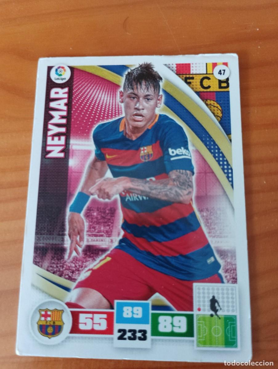 Cromos de f&uacute;tbol: NEYMAR N&ordm; 47 (F.C. BARCELONA) ADRENALYN XL 2015 2016 PANINI 15 16