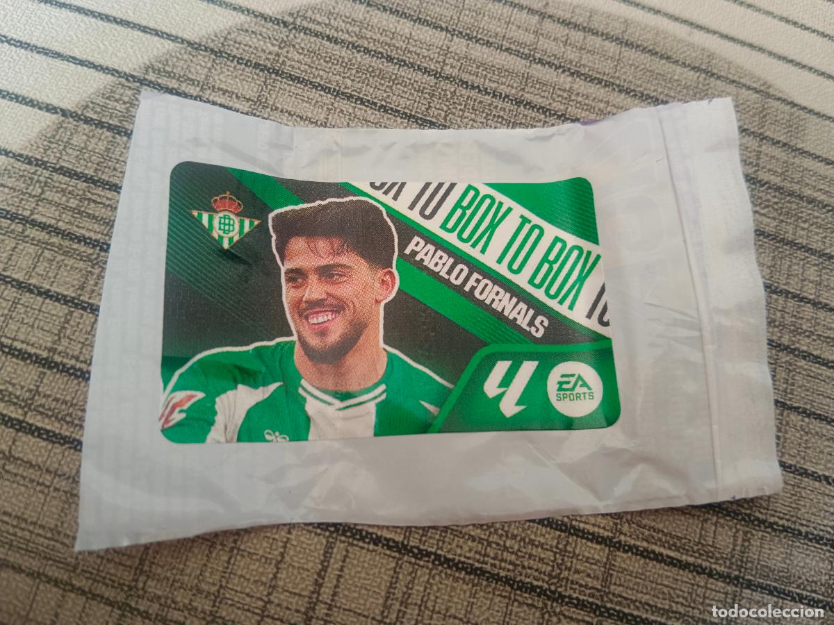 Cromos de f&uacute;tbol: TEMPORADA 2026 2027 26 27 CHICLE BOX TO BOX PABLO FORNALS BETIS ESTE