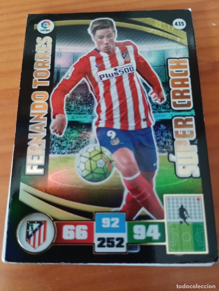 Cromos de f&uacute;tbol: ADRENALYN 2015-16 SUPER CRACK FERNANDO TORRES AT. MADRID N&ordm; 435