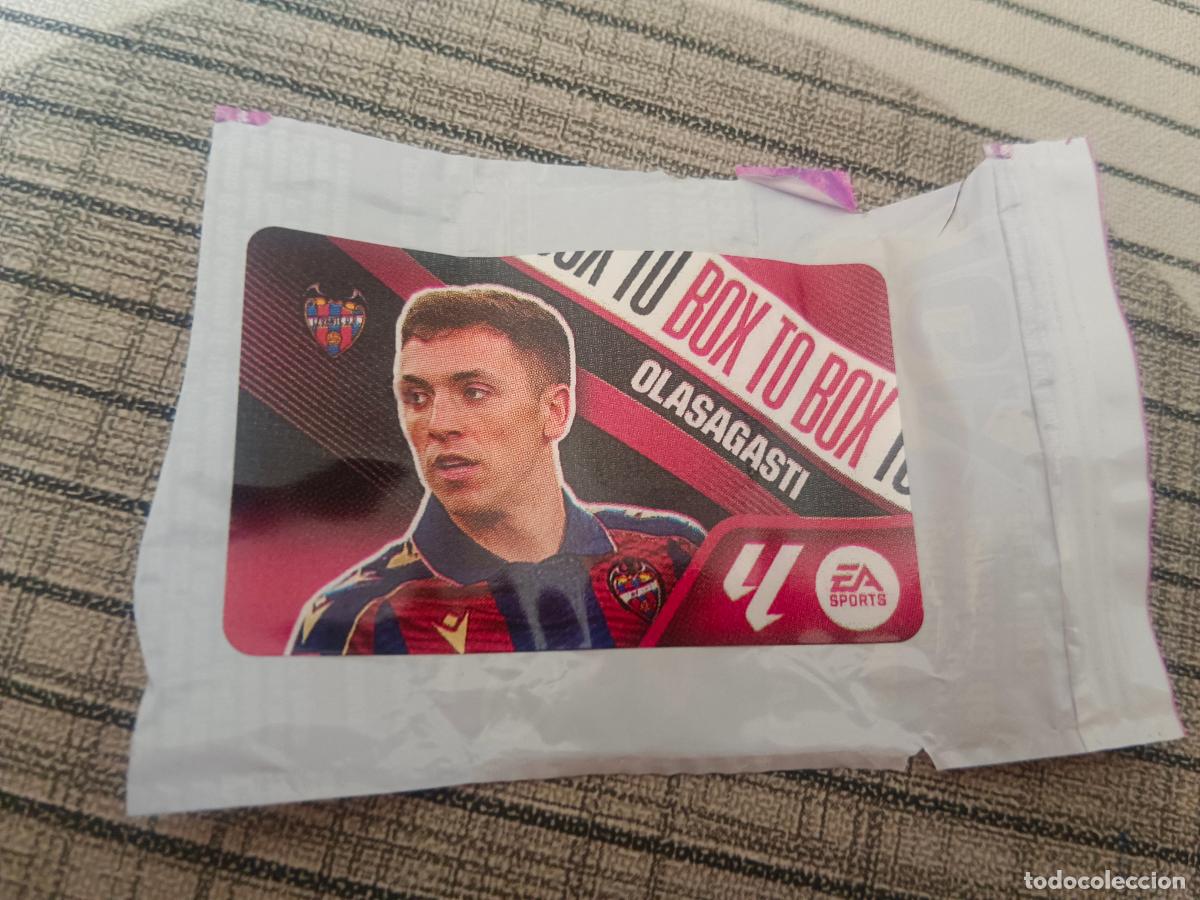 Cromos de f&uacute;tbol: TEMPORADA 2026 2027 26 27 CHICLE BOX TO BOX OLASAGASTI LEVANTE ESTE