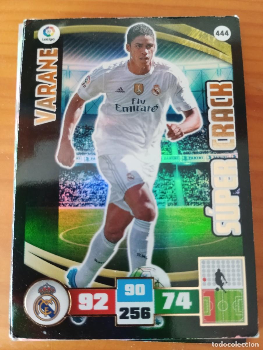 Cromos de f&uacute;tbol: ADRENALYN 2015-16 SUPER CRACK VARANE REAL MADRID N&ordm; 444