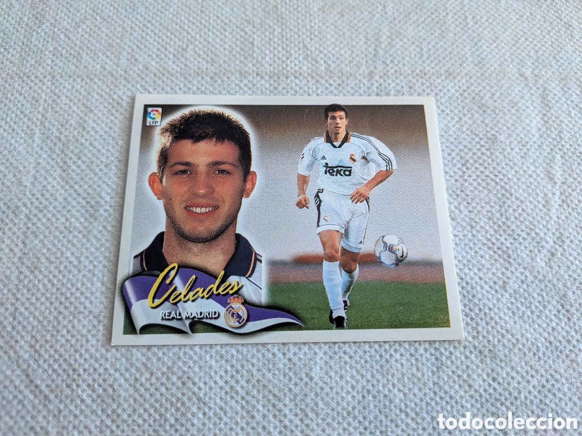 Cromos de f&uacute;tbol: Real Madrid - Celades - Fichaje n&ordm; 2 - Ediciones Este Liga 2000-2001, 00-01 - Nunca Pegado